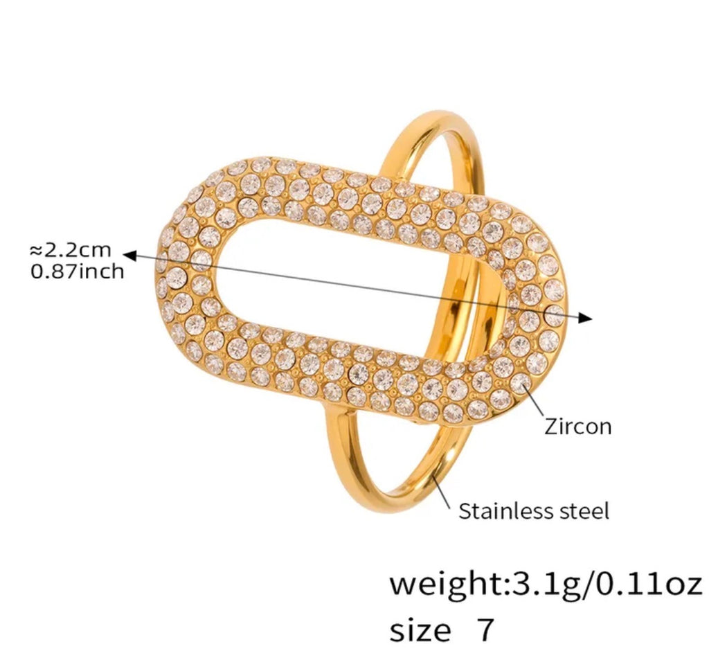 Oval Link Ring