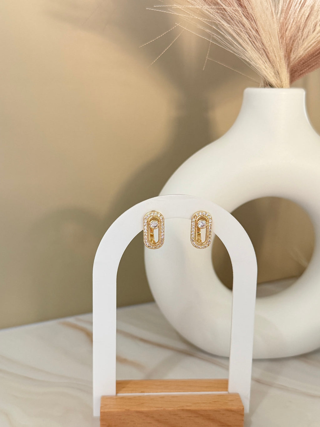 Oval Link Earrings